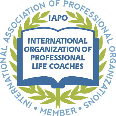image shows IAPO badge on DBS Coaching and Consulting website